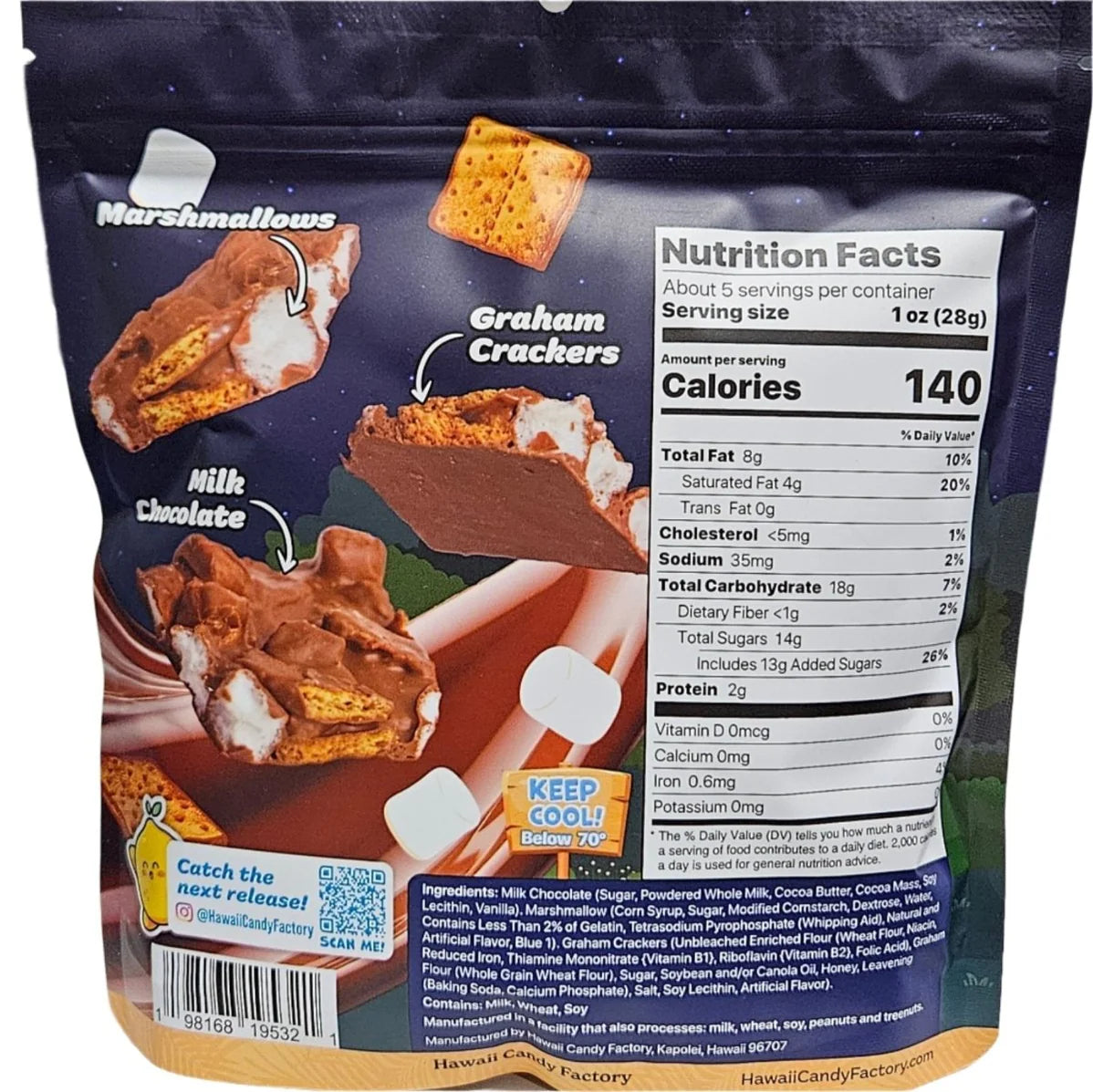 Noms Campfire S'mores Chocolate Bark