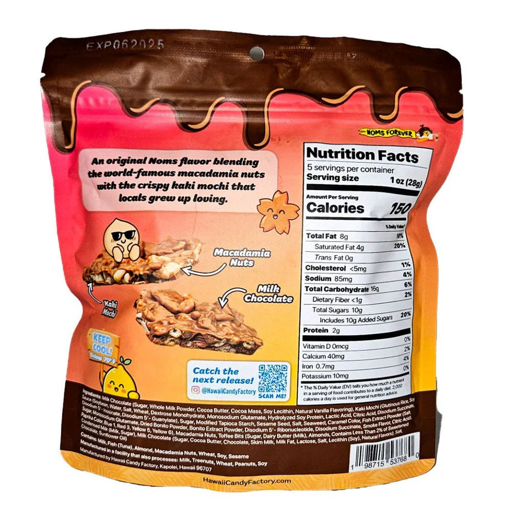 Noms Mac Nut Kaki Mochi Chocolate Bark