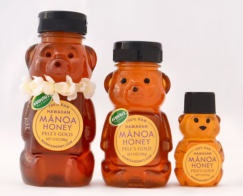 12-oz Hawaiian Honey Bear with Lei