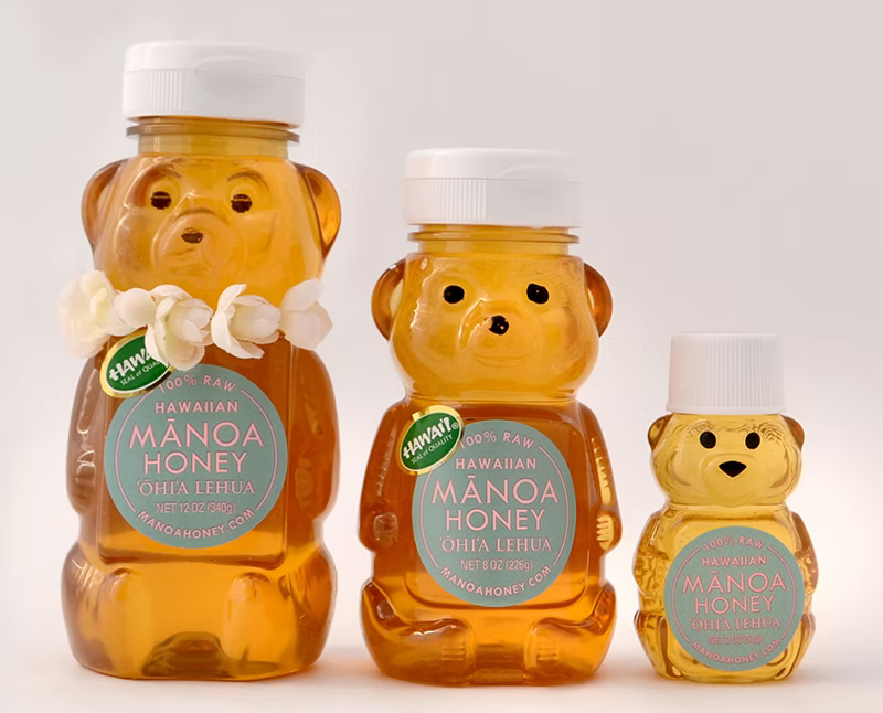 8-oz Hawaiian Honey Bear with Lei