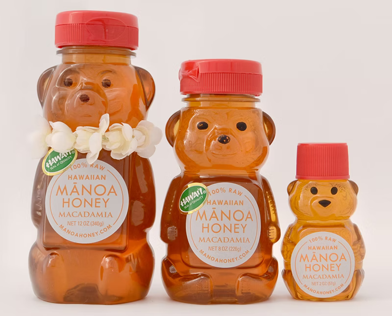 8-oz Hawaiian Honey Bear with Lei