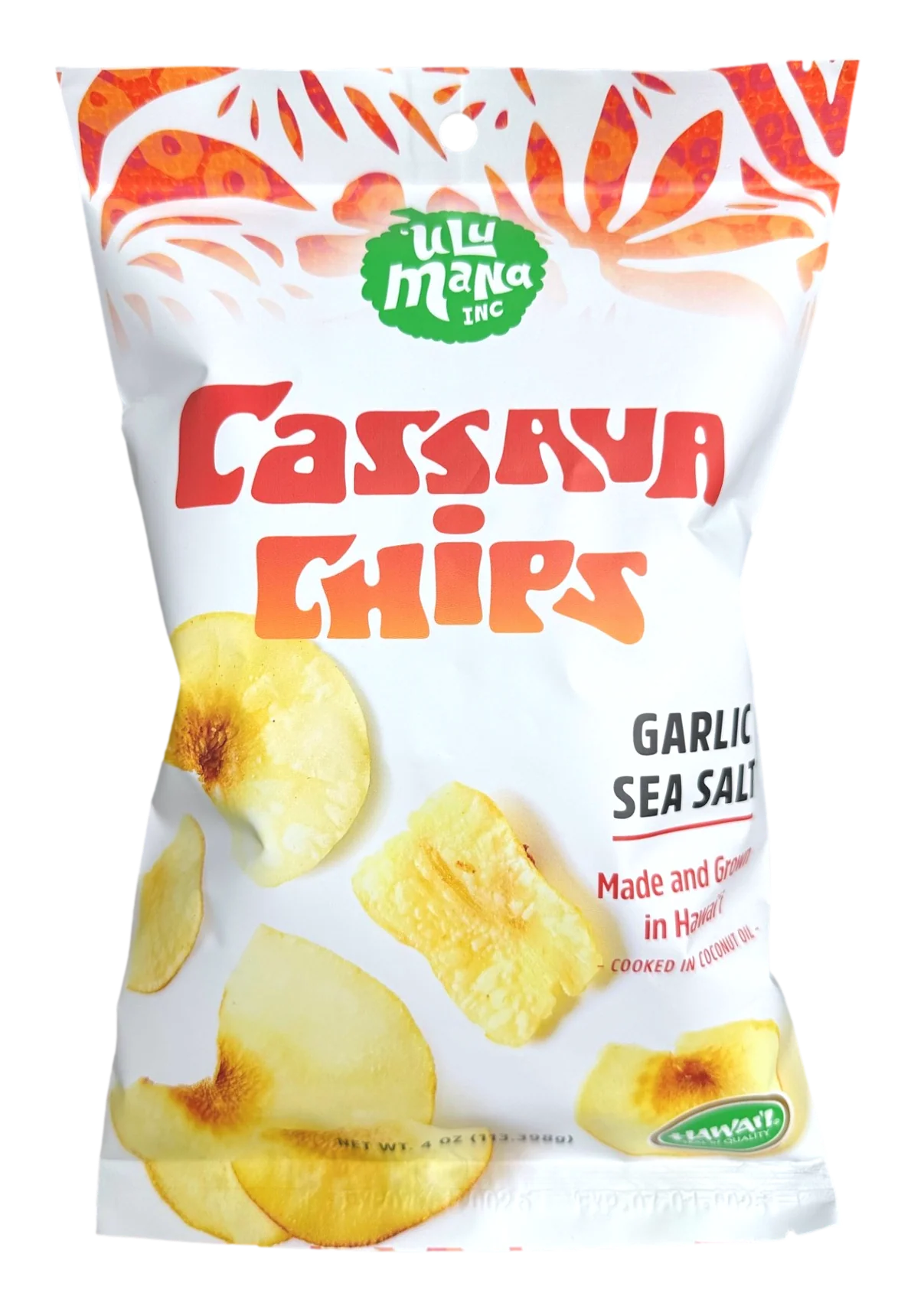 Garlic Sea Salt Cassava Chips 4oz bag