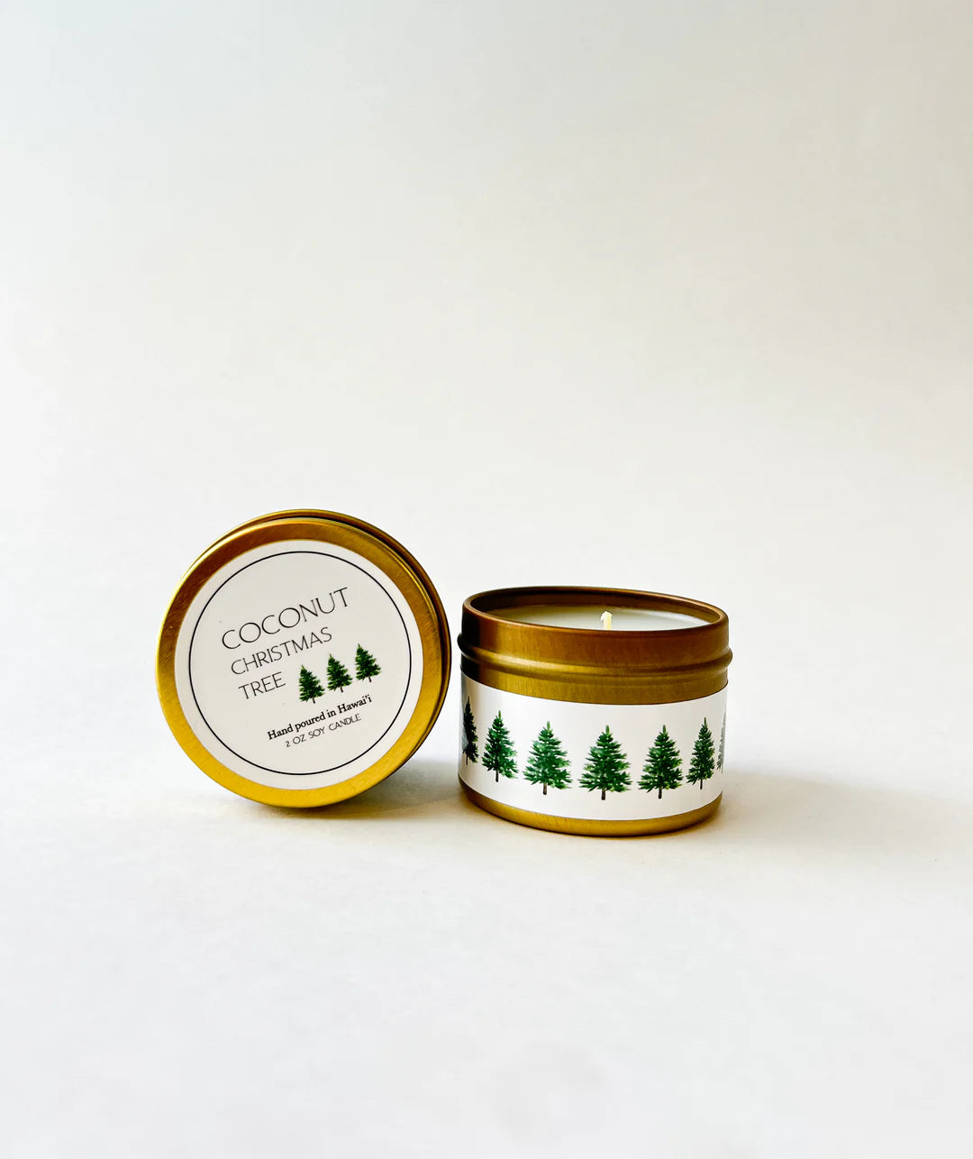 Coconut Christmas Tree Candle 2 oz