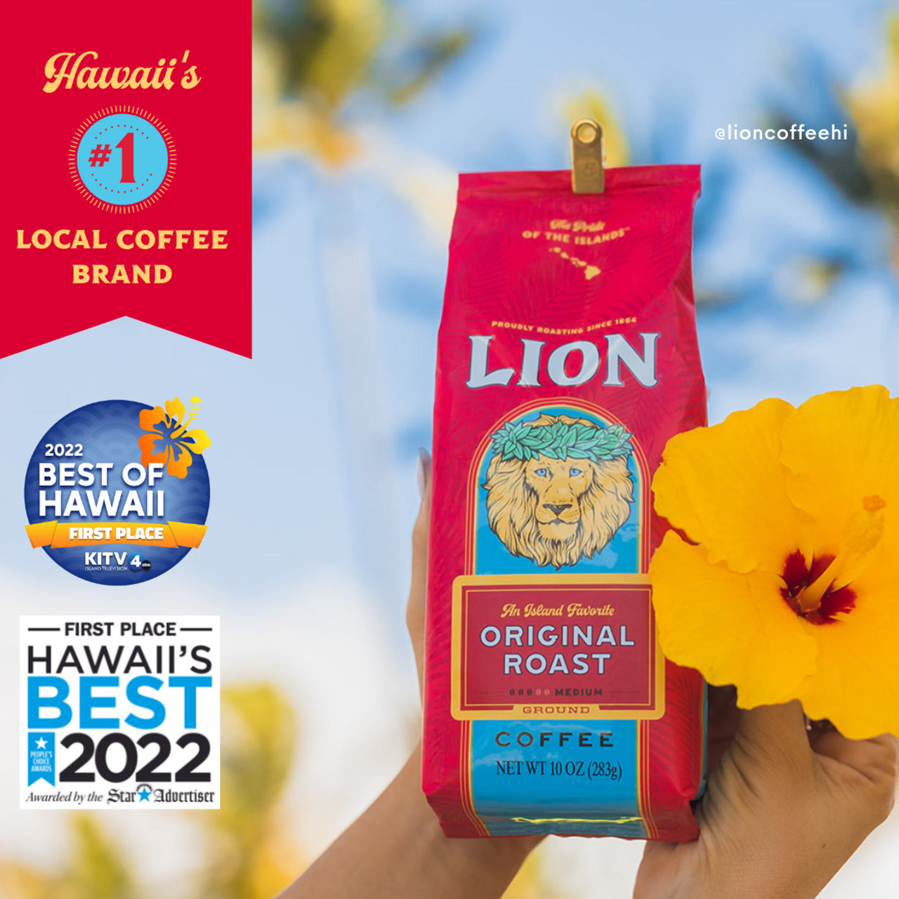 Single Pot Original Lion International Roast Coffee