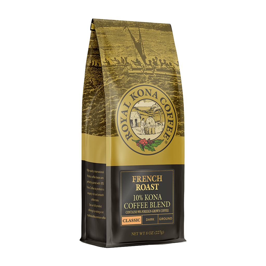 French Roast 10% Kona 8oz Coffee Bags